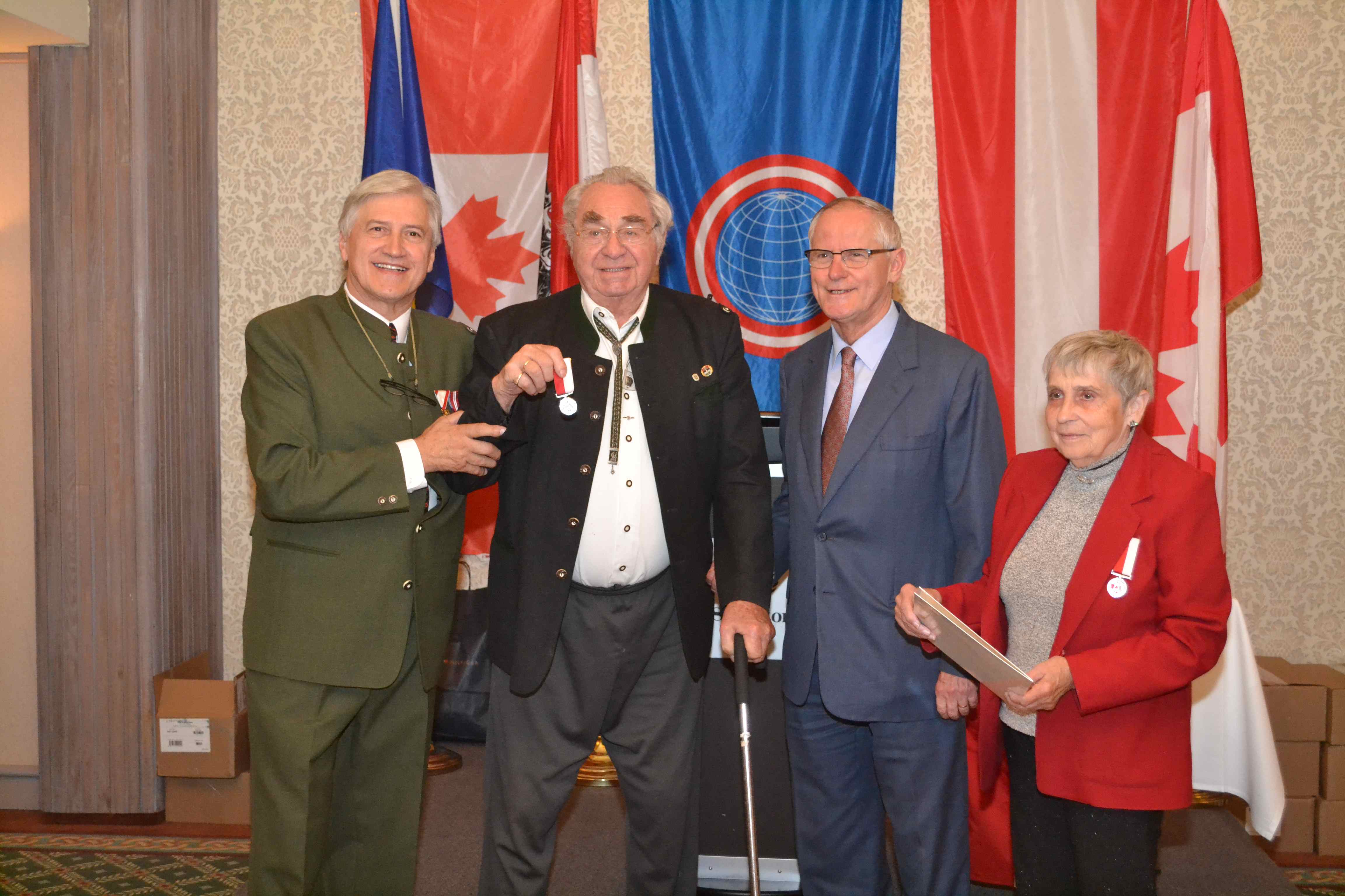 Awarding ACC Medal in Silver to Karl-Franz Hafner Awarding ACC Medal in Silver to Karl-Franz Hafner